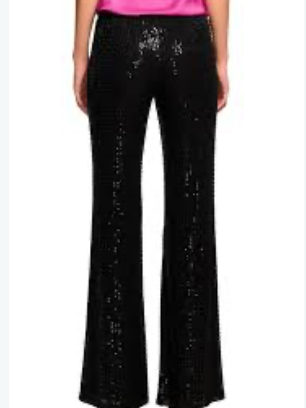 Ramy Brook OlivianWomen's Black Sequin Flared Pants Size 2 NWT